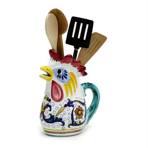 RICCO DERUTA: Rooster of Fortune multi use pitcher - DERUTA OF ITALY
