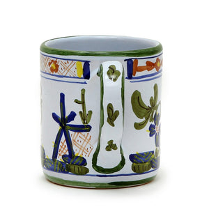 FAENZA-CARNATION: Mug (10 Oz) - DERUTA OF ITALY