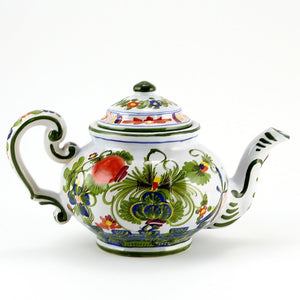 FAENZA-CARNATION: Tea Pot - DERUTA OF ITALY