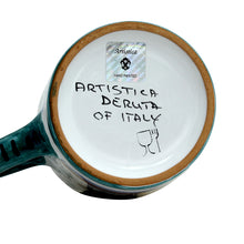 RAFFAELLESCO: Concave Deluxe Large Mug (17 Oz.) - DERUTA OF ITALY