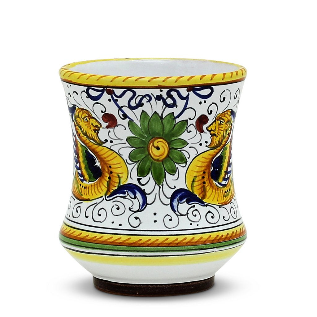 RAFFAELLESCO: Concave Deluxe Mug (12 Oz.) - DERUTA OF ITALY