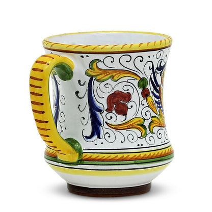 RAFFAELLESCO: Concave Deluxe Mug (12 Oz.) - DERUTA OF ITALY