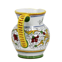 RAFFAELLESCO: Traditional Deruta Pitcher (1.25 Liters/40 Oz/5 Cups) - DERUTA OF ITALY