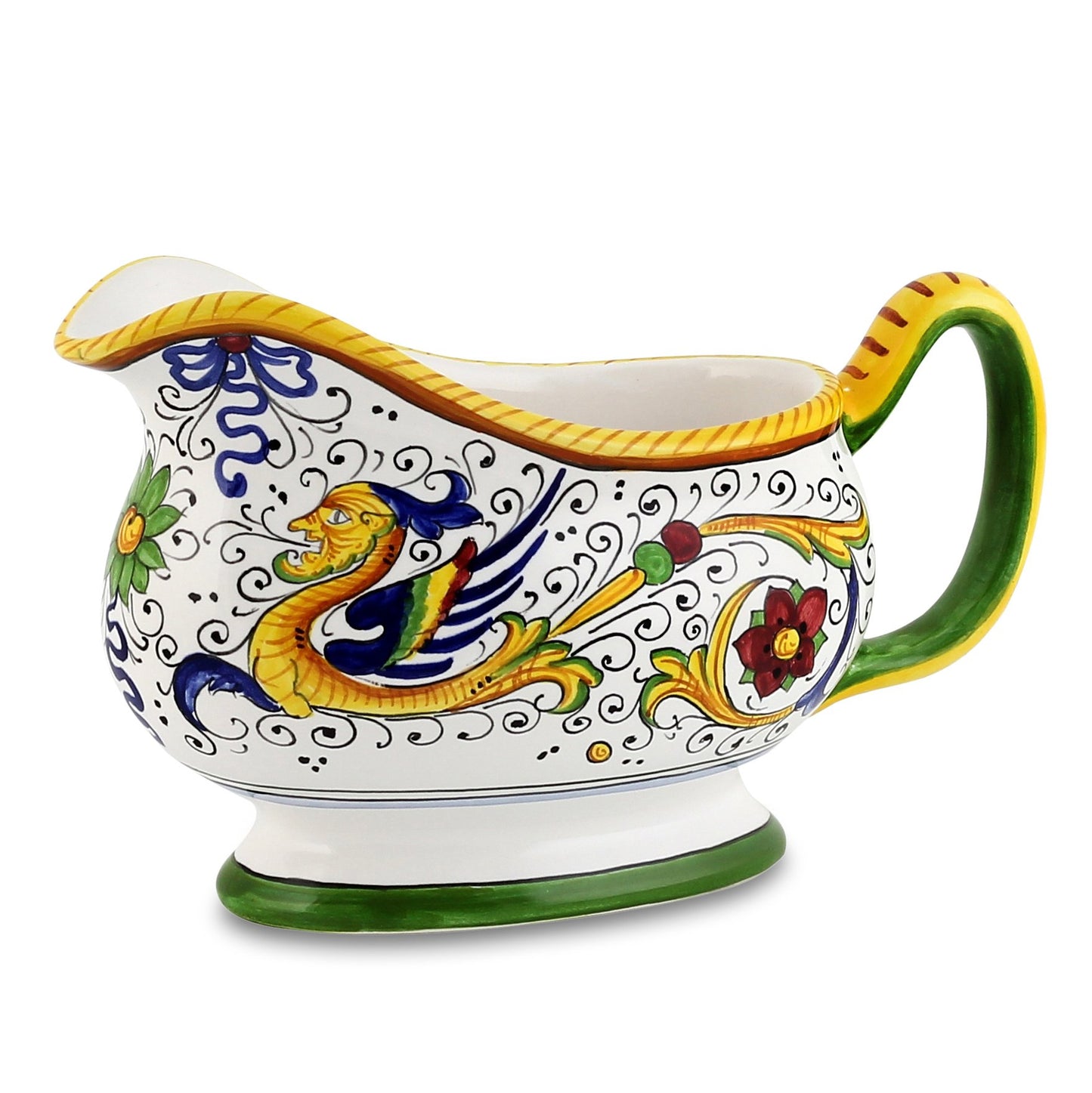 RAFFAELLESCO: Deruta Sauce boat - DERUTA OF ITALY