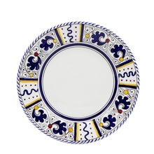 ORVIETO BLUE ROOSTER: Salad Plate (White Center) - DERUTA OF ITALY