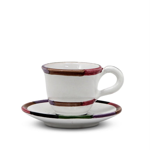 CIRCO: Espresso cup and Saucer [R] - DERUTA OF ITALY