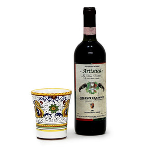 RAFFAELLESCO DELUXE: Flared Drinking Cup Mug (12 Oz) - DERUTA OF ITALY