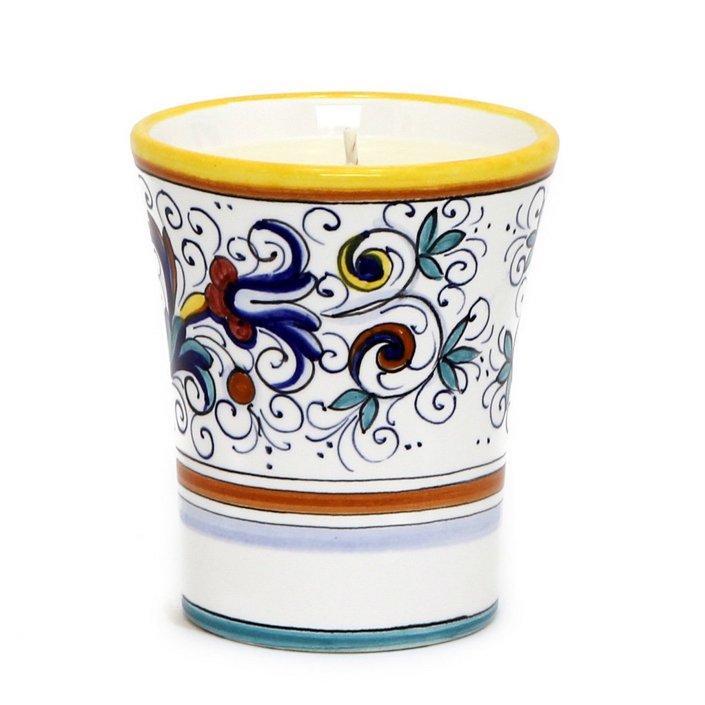 DERUTA CANDLES: Deluxe Precious Flared Candle RICCO DERUTA DELUXE Design - DERUTA OF ITALY