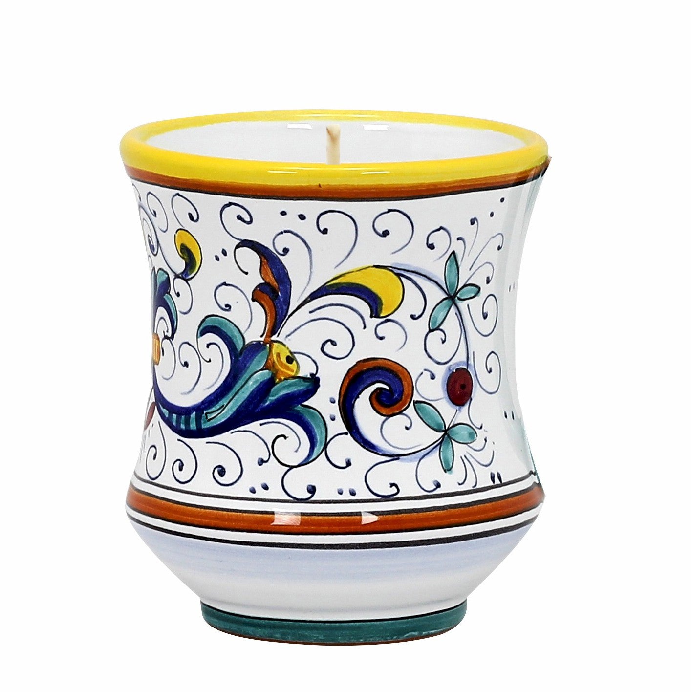 DERUTA CANDLES: Deluxe Precious Concave Candle RICCO DERUTA DELUXE Design - DERUTA OF ITALY