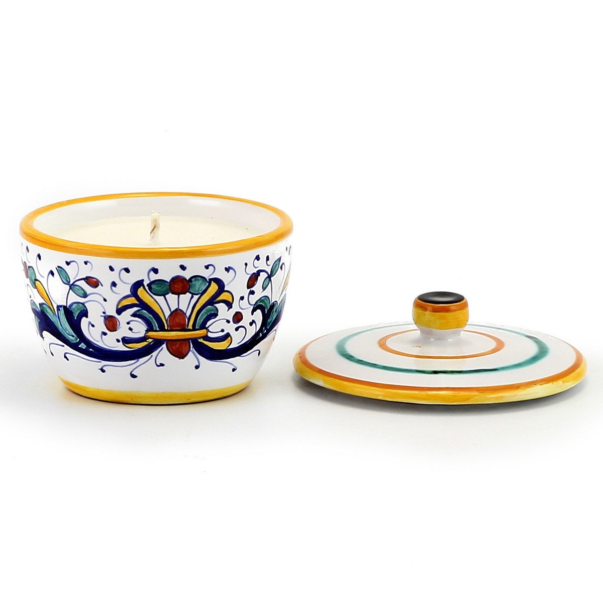 RICCO DERUTA: Jar Candle with lid - DERUTA OF ITALY