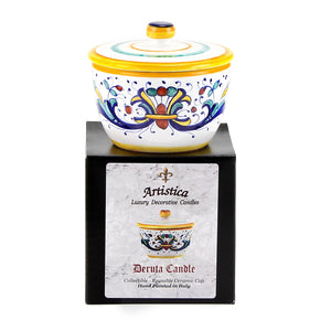 RICCO DERUTA: Jar Candle with lid - DERUTA OF ITALY