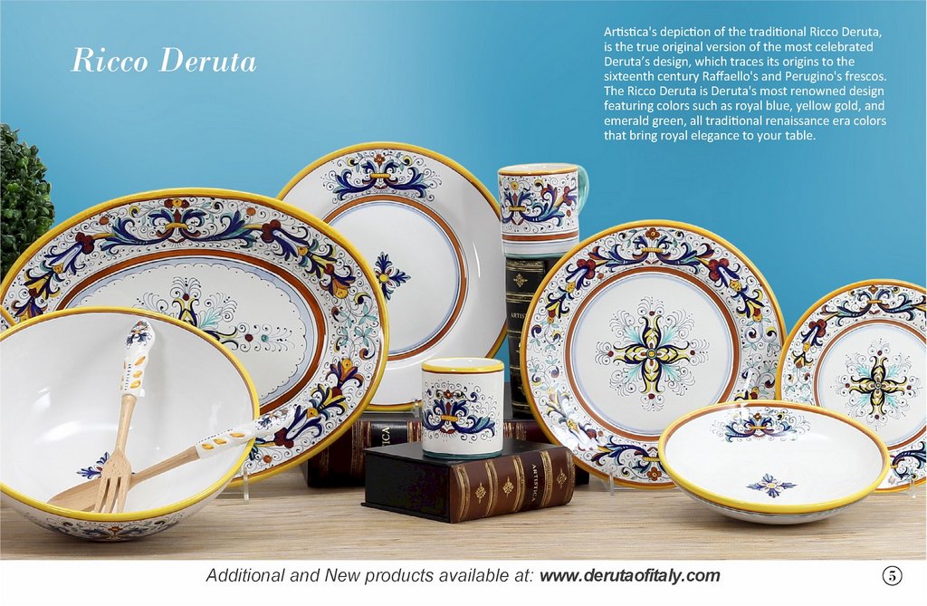 Deruta of Italy CATALOG - DERUTA OF ITALY