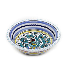 ORVIETO GREEN ROOSTER: Cereal/Salad Bowl - DERUTA OF ITALY