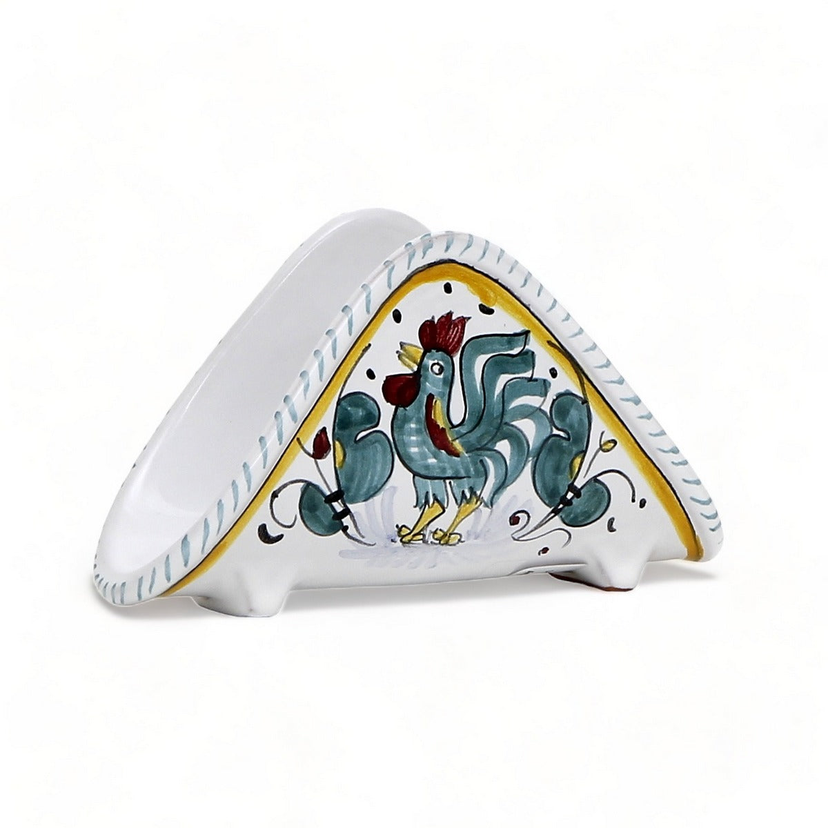 ORVIETO GREEN ROOSTER: Napkin Holder