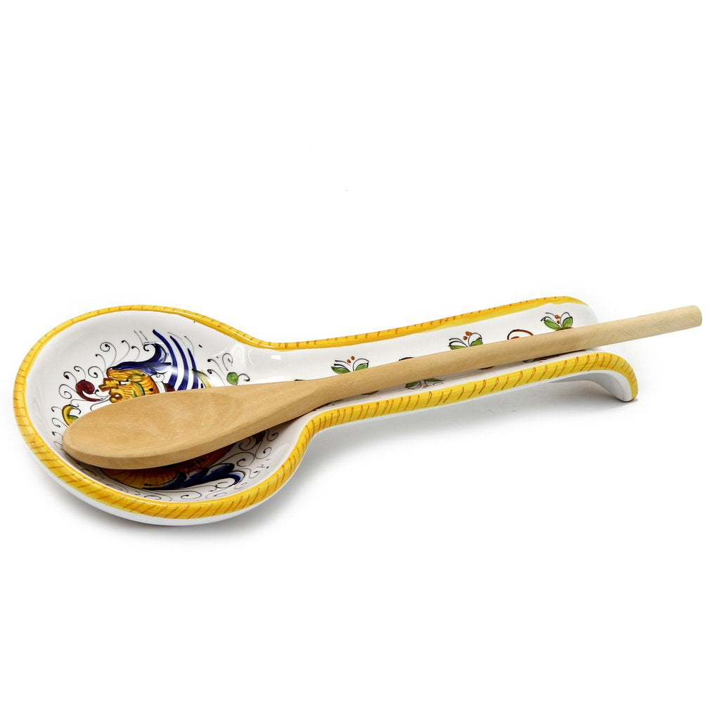 RAFFAELLESCO: Spoon Rest - DERUTA OF ITALY