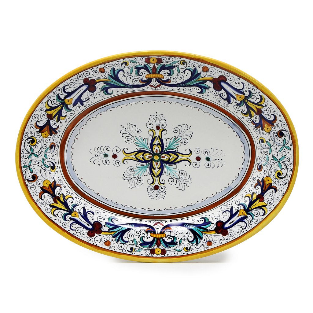 RICCO DERUTA: Serving Oval Platter - DERUTA OF ITALY