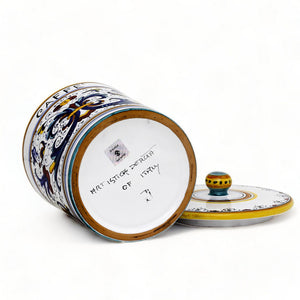 RICCO DERUTA DELUXE: NEW! Canister with Bamboo sealing Lid - 'ZUCCHERO' (Sugar)