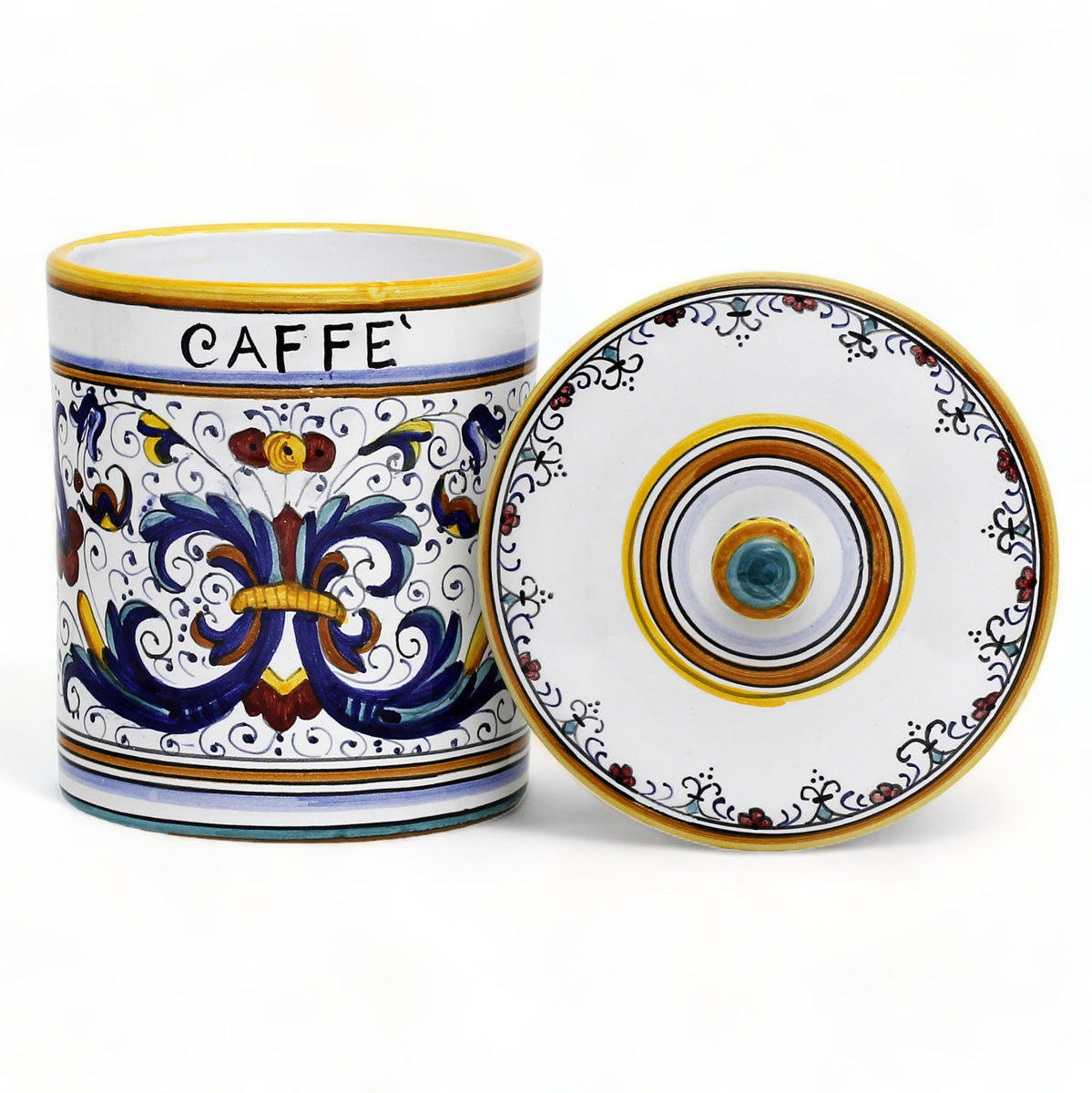 RICCO DERUTA DELUXE: Canister With Ceramic Lid - 'CAFFE' (Coffee ...