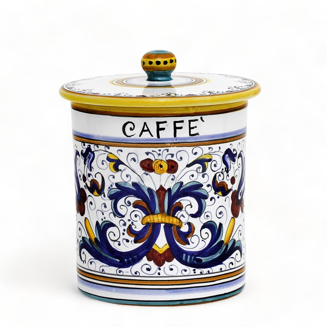 RICCO DERUTA DELUXE: Canister with Ceramic Lid - 'CAFFE' (Coffee)