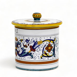 RICCO DERUTA DELUXE: Canister with Ceramic Lid - 'SALE' (Salt)