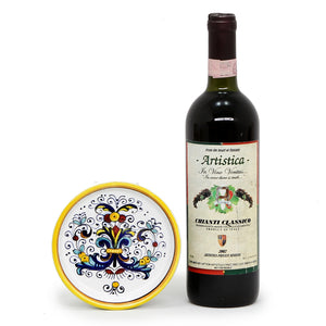 RICCO DERUTA: Wine Coaster - DERUTA OF ITALY