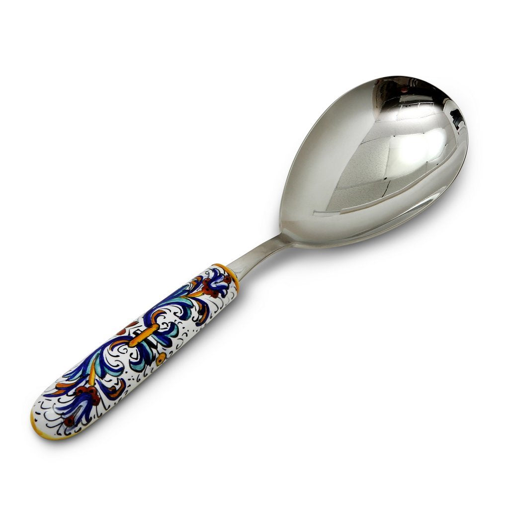 RICCO DERUTA DELUXE: Serving 'Risotto' Spoon Ladle with 18/10 stainless steel cutlery. - DERUTA OF ITALY
