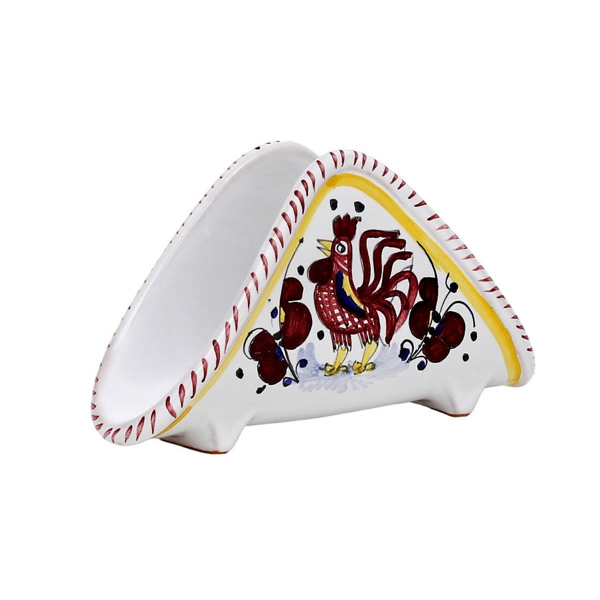 ORVIETO RED ROOSTER: Napkin Holder