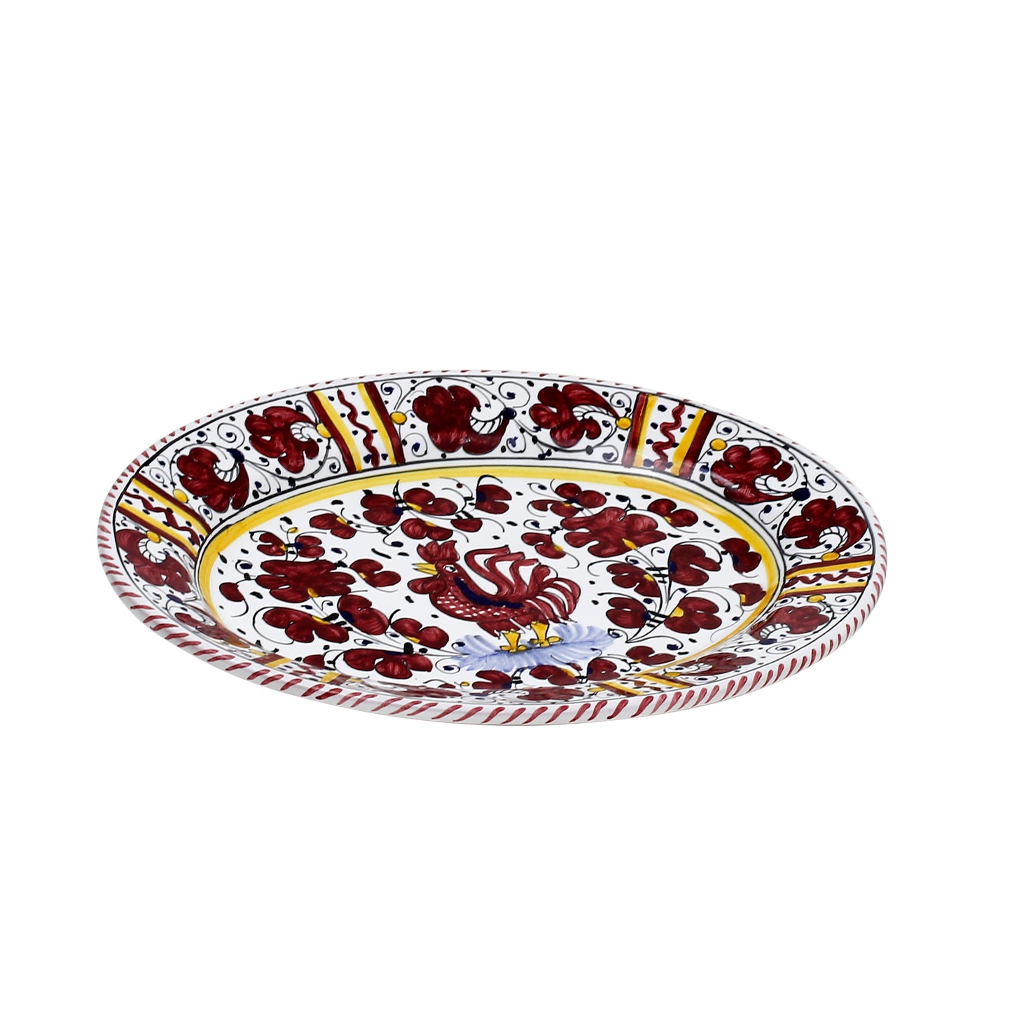 ORVIETO RED ROOSTER: Oval Plate [CARBONE SPECIAL]