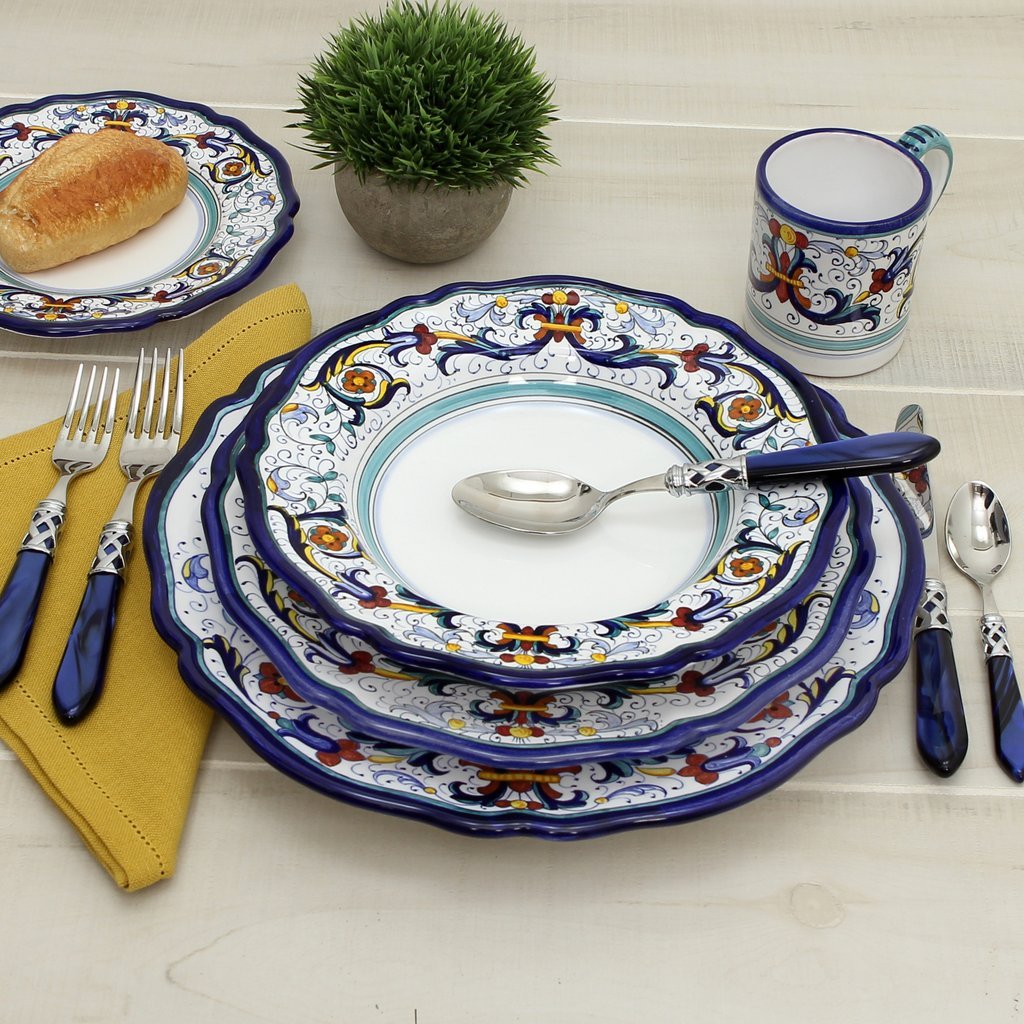 VECCHIA DERUTA: Dinner plate - DERUTA OF ITALY